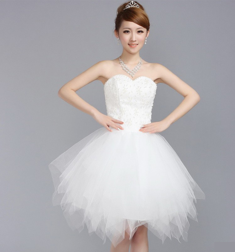 WD77DLF05 White Bridesmaid dress